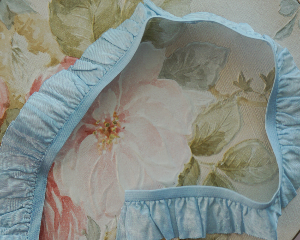 Vintage Blue Elastic Trim for Doll & Lingerie 3/4'' Wide Crisp Satin Feel 